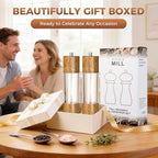 2-Pack Wooden Salt and Pepper Grinder Set - Image 7
