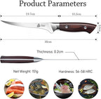 DDF iohEF Fillet Knife 7 Inch Professional Boning Knife High Carbon Japanese - Image 4