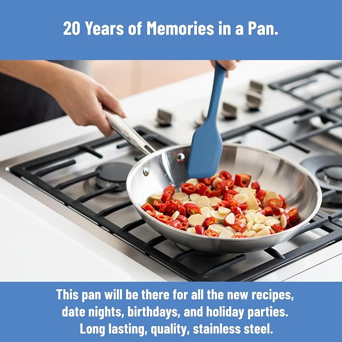 Misen 5-Ply Stainless Steel 10" Frying Pan - Image 6