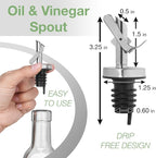 GREENOLIVE Olive Oil Dispenser Bottle - 17 oz. Clear Glass Bottle - Ideal - Image 5