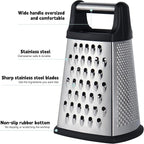 Kaishun Professional Cheese Grater, 4-Sided Stainless Steel Box Grater - Image 2