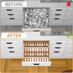 Yieach 8 Pack Adjustable In Drawer Spice Organizer - Image 6