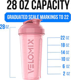 VELOMIX -2 Pack- 28 oz Protein Shaker Bottles - Image 4