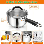 P&P CHEF 2 Quart Sauce Pan - Image 3