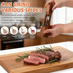 2Pack Wooden Salt and Pepper Grinder Set, 8-Inch Refillable Manual Salt and - Image 7