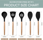 Herogo 5-Piece Cooking Utensils Set, Silicone Kitchen Utensils Set - Image 2