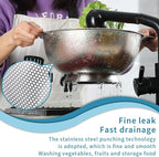 Kyraton Stainless Steel Colander 5 Quart, Professional Strainer - Image 5