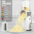 Zulay Kitchen Rotary Cheese Grater 5 Blade Cheese Shredder - Image 6