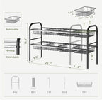 NETEL Under Sink Organizers and Storage, 2 Tier Expandable Under Cabinet - Image 3