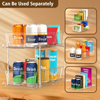 Fabspace 3-Pack Pull-Out Home Organizers, 2 Tier Clear Bathroom Organizer - Image 4