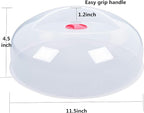 Large Microwave Cover for Food Easy Grip Microwave Splatter Cover Guard Lid - Image 4