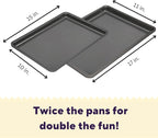 Wilton Silver 2- Piece Non-Stick Baking Sheet Set, Cold-Rolled Steel Bakeware - Image 2
