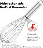 OYV 304 Stainless Steel Whisk Set, Dishwasher Safe Rustproof Metal Whisk - Image 4