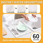Stone Dish Drying Mat for Kitchen Counter, Any Countertop - Image 2
