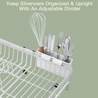MAJALiS Dish Drying Rack Over The Sink, Expandable Stainless Steel Dish Drainer - Image 8