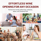 Forge Quality Compact Vertical Lever Corkscrew Wine Opener - Image 6