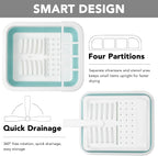 Tiawudi Collapsible Dish Drying Rack, Pop Up Dinnerware Drainer, Portable Plate - Image 5