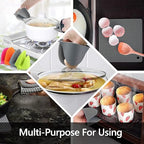 Silicone Oven Mitts and Pot Holders Sets, MTZRFLL Extra Long Heat Resistant - Image 5