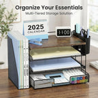 OPNICE Wood Desk Organizers and Accessories, 4-Tier Desktop File Organizer - Image 6