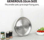 Stainless Steel Splatter Screen Lid, Oil Splash Guard - Image 3