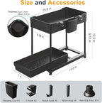 Sevenblue 2 Pack Multi-Purpose Under Sink Organizers and Storage, 2026 Pull Out - Image 6