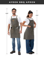 Chef Works Unisex Ayden Grill Apron - Image 3