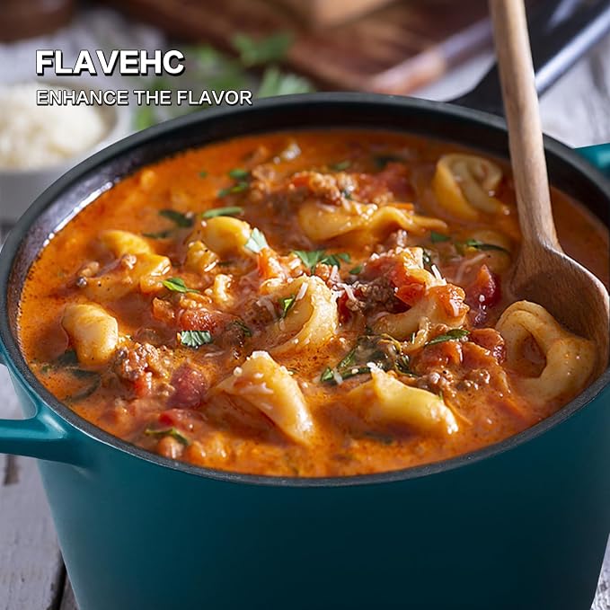 Flavehc Dutch Oven Pot with Lid 2.8 qt Cast Iron Dutch Oven - Image 7