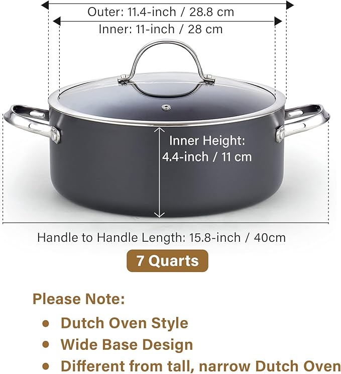 Cooks Standard Stock Pot Dutch Oven Casserole - Image 2