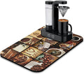 Fun Coffee Mat 19inx12in, Coffee Bar Mat by Kuyig+Home