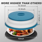 4 in 1, WENWELL Vented Collapsible Microwave Splatter Cover & Mat, Kitchen dish - Image 2