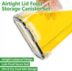 4 Pack 4L/135oz Cereal Storage Containers, Airtight BPA Free Plastic Cereal - Image 4