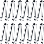 Gejoy 12 Pieces Sugar Ice Tongs Stainless Steel Mini Serving Appetizers Small by Unknown