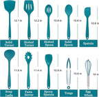 E-far 10 Pieces Silicone Cooking Utensils Set, Heat Resistant Kitchen Utensil - Image 2