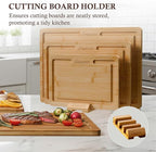 Empune Bamboo Cutting Board Set, Wood Cutting Boards - Image 5