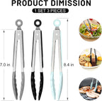 Hotec Mini Silicone Kitchen Tongs - Image 2