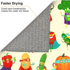 Vegetable Superhero Cartoon Dish Drying Mats - Image 5