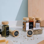 Churboro 48 Spice Jars with Labels- Spice Jars with Bamboo Lids - 4 Oz Glass - Image 5