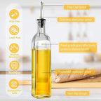 Olive Oil Dispenser Bottle, 2 Labels, 1 Brush and 1 Funnel Oil Bottles - Image 6