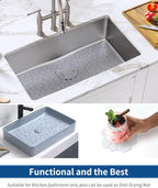 Bligli Pebble Sink Mat for Stainless Steel/Ceramic Sinks, PVC Eco-friendly Sink - Image 6