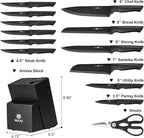 Knife Set, 15-Piece Kitchen Knife Set - Image 2