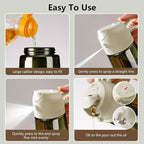 SWEET VIEW Olive Oil Dispenser and Oil Sprayer – 16oz/470ml Glass Light-Proof - Image 2