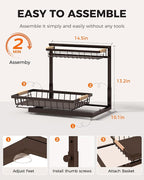 Sevenblue 3 Pack Under Sink Organizer, Height Adjustable Storage Shelves - Image 9