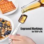 18/8 Stainless Steel Measuring Spoons: Doosu Heavy Duty Rectangular Spoon - Image 5