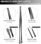 JETKONG 2 Pcs 12-Inch Kitchen Tweezers Tongs - Image 2