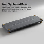 Kitchen Sink Caddy Water Absorbing Stone Drying Tray, Diatomite Bathroom Sink - Image 2