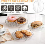 P&P CHEF Round Cooking Rack, Fits Air Fryer/Stockpot/Pressure Cooker/Round Cake - Image 3