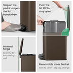 Cesun Small Bathroom Trash Can - Image 5