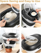 20-50 Lbs Food Storage Containers, Collapsible Rice Container - Image 5