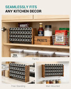 NESAPTO Spice Rack Organizer for Cabinet, Wood 4-Tier Vertical Seasoning - Image 6