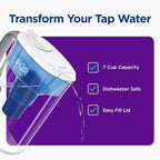 PUR 7-Cup Water Filter Pitcher, Great-Tasting Water, Dishwasher Safe, Faster - Image 2